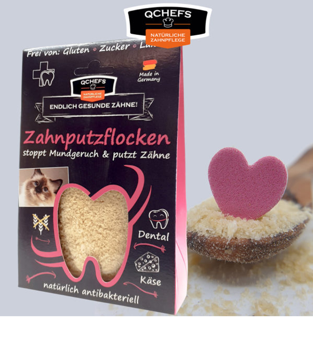 Zahnputzflocken Katze