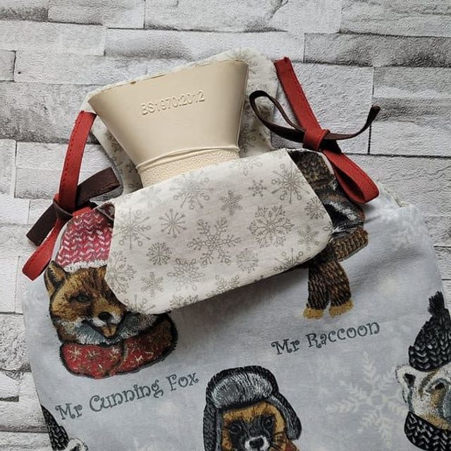 Housse pour bouillotte doublée animaux