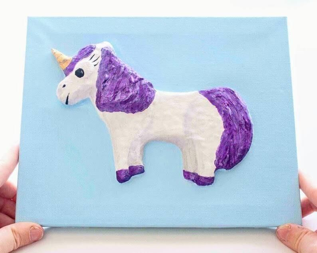 Craft Kit Make Your Own Unicorn 3D Picture 
