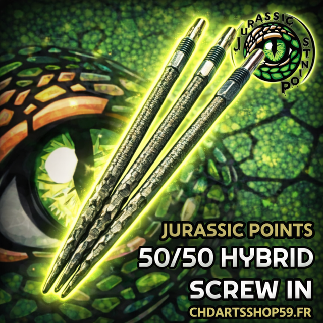 4.Jurassic Points 50/50 Hybrid Screw in (Swiss Point)