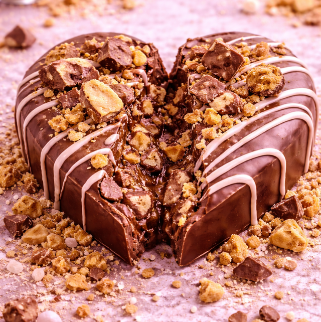 Milk chocolate biscuit heart 350g 
