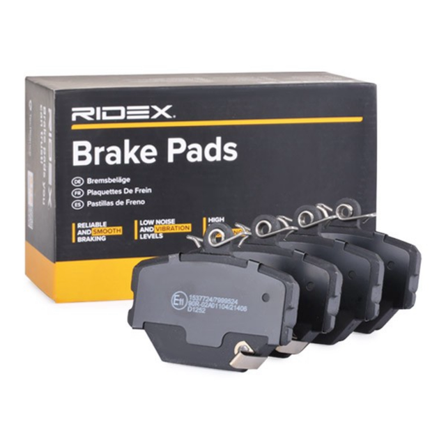 RIDEX 402B0074 Kit pastiglie freni SMART Fortwo II Coupe (451) (Anno di produzione 01.2007 - ..., 27 - 102 CV, Benzina, Diesel, Elettrico)