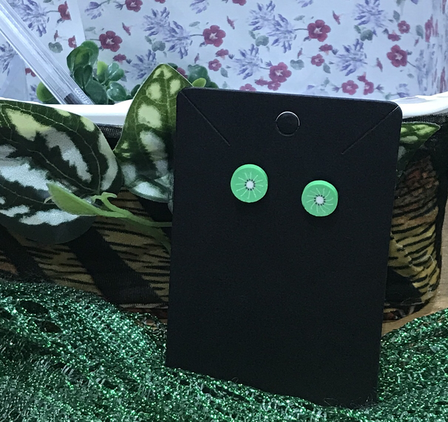 Children Non Metal Green Earrings - CGE06