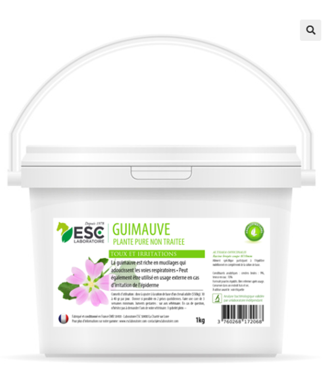 GUIMAUVE – Voies respiratoires et estomac sensible cheval – Plante pure