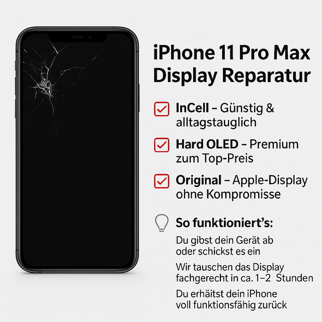 🔧 iPhone 11 Pro Max Display Reparatur