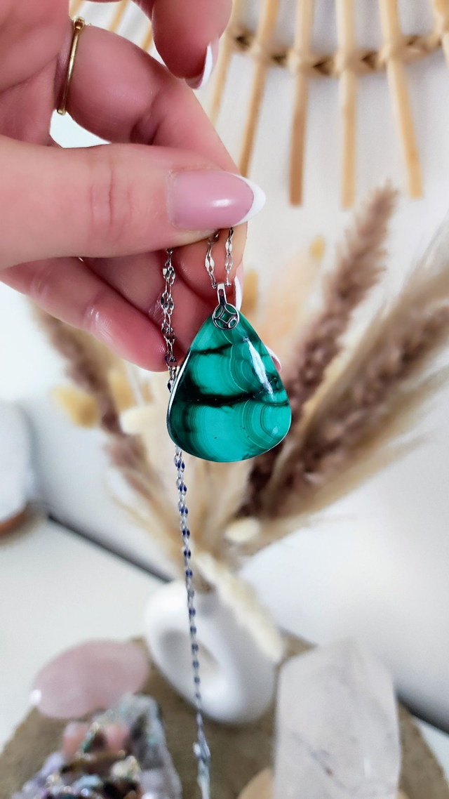 Pendentif Malachite