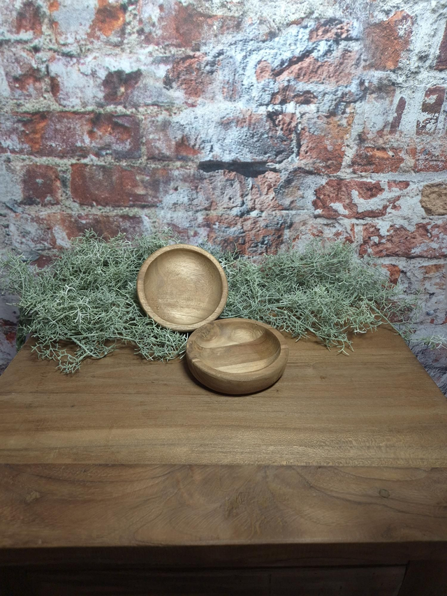 Rond houten schaaltje