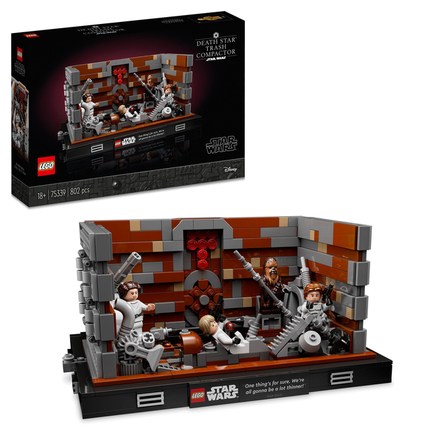 LEGO 75339 Star Wars Müllpresse im Todesstern Diorama