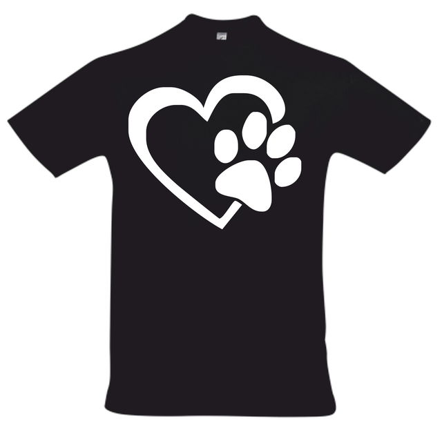 T-Shirt Hundepfote+Herz