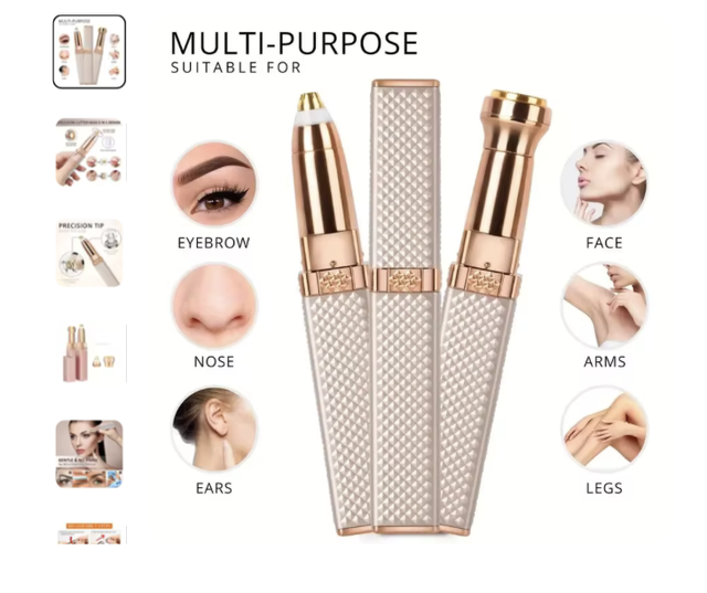 Rasoir aste 2 en 1 avec lumière LED 