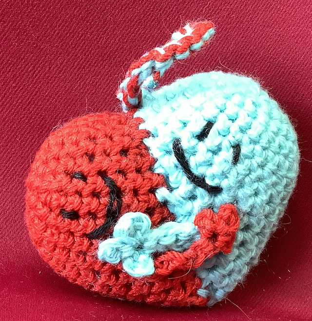 Porte clé &quot;Coeur calin&quot;