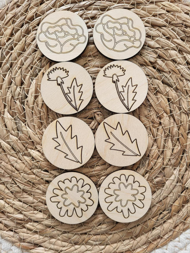 8 jetons tortue Géraldine et Franklin 