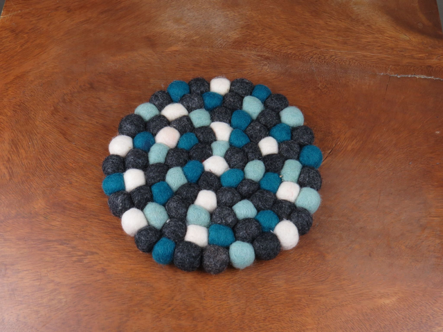 Dessous de plats en laine feutrée