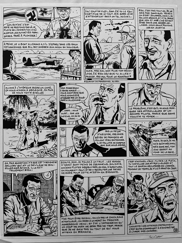 Planche originale : Mystères en Birmanie