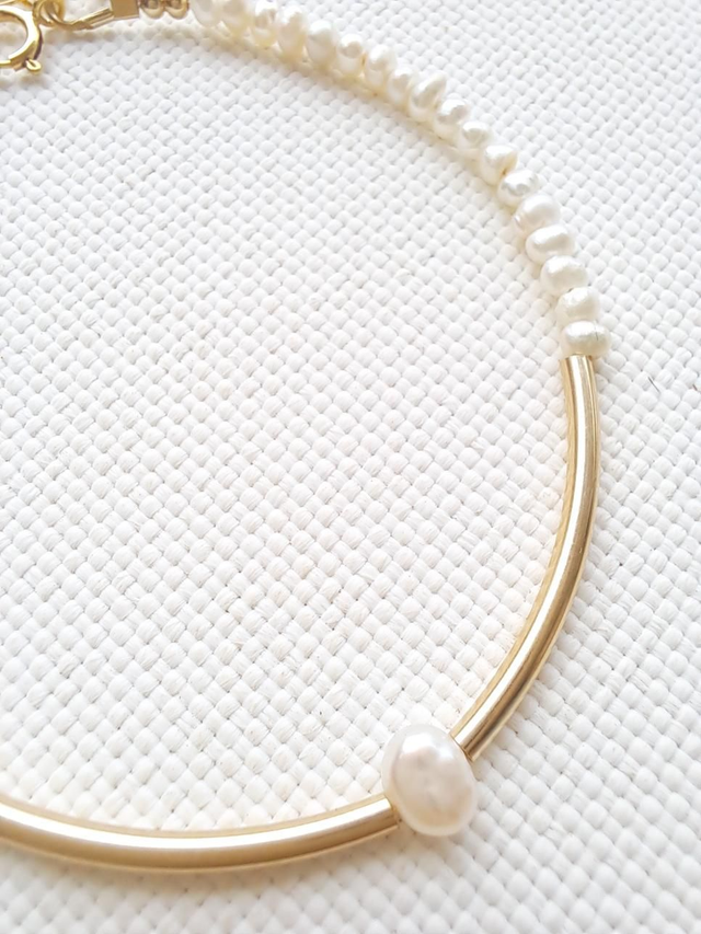 NAÏA gold-filled - perles d'eau douce - bracelet