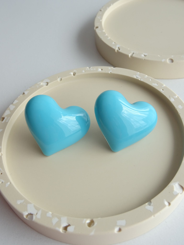 Coeur : Bleu turquoise