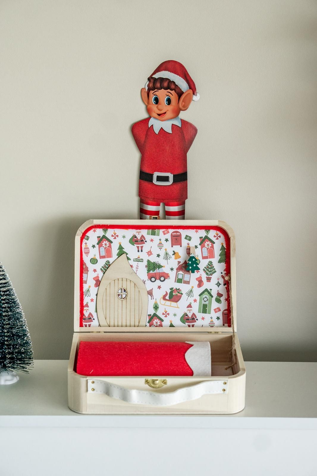 Mini valise magique - motif magie de Noël