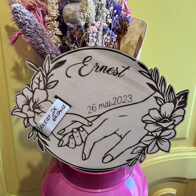 Porte bracelet de naissance 