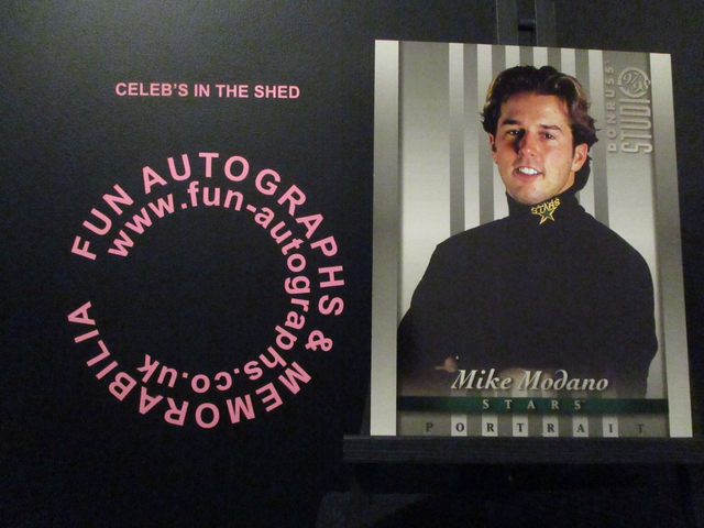 Mike Modano - NFL 1997 Donruss Studio Ice Hockey Original 10x8 Trading Card #13 (B)