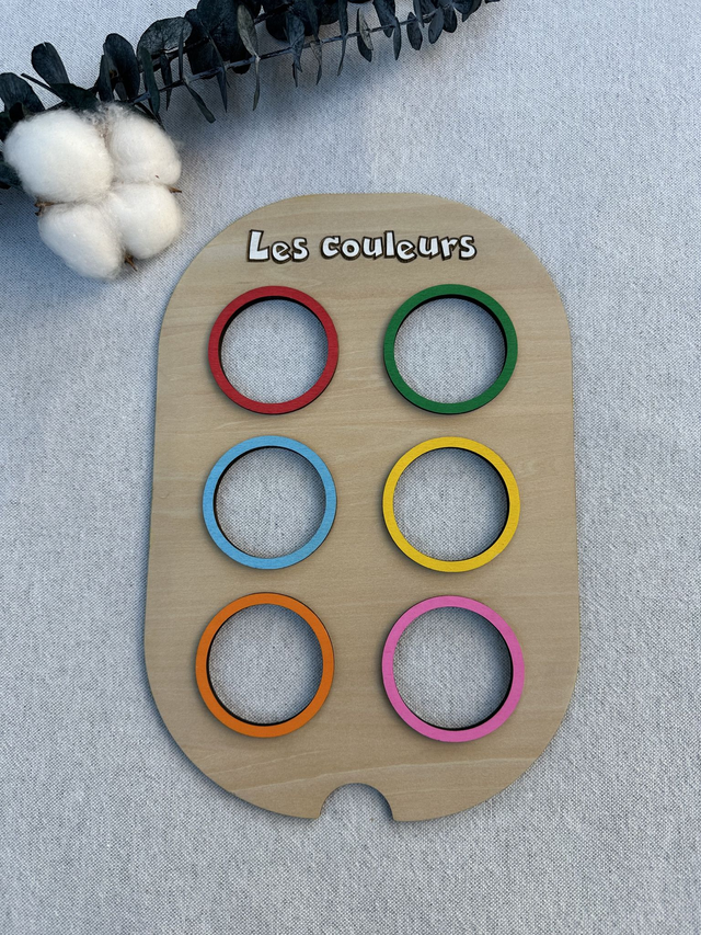 Plaque d&#039;activité compatible IKEA Trofast - Couleurs