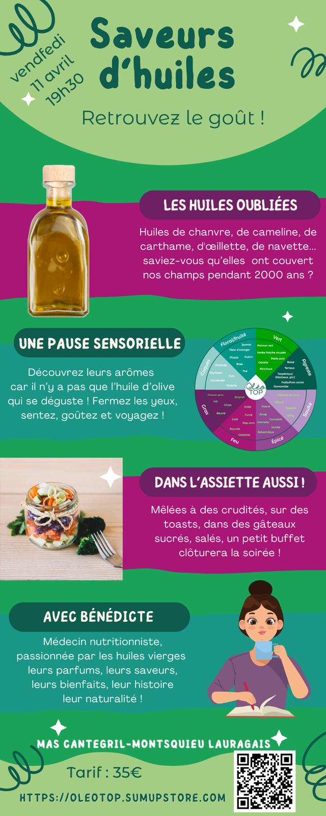 ATELIER 2 : Saveurs d'huiles