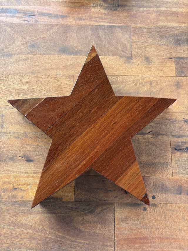 Ster (Eiken, gelakt) (38cm x 5,5cm)