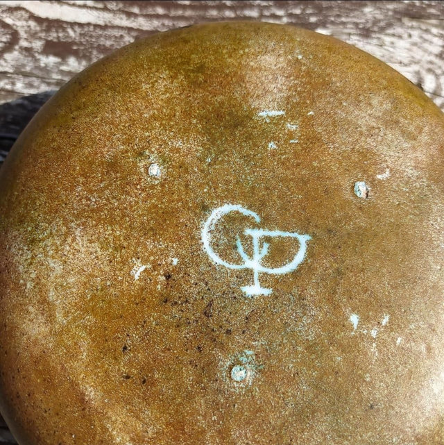 Ancien caquelon signé "La grange aux potiers"