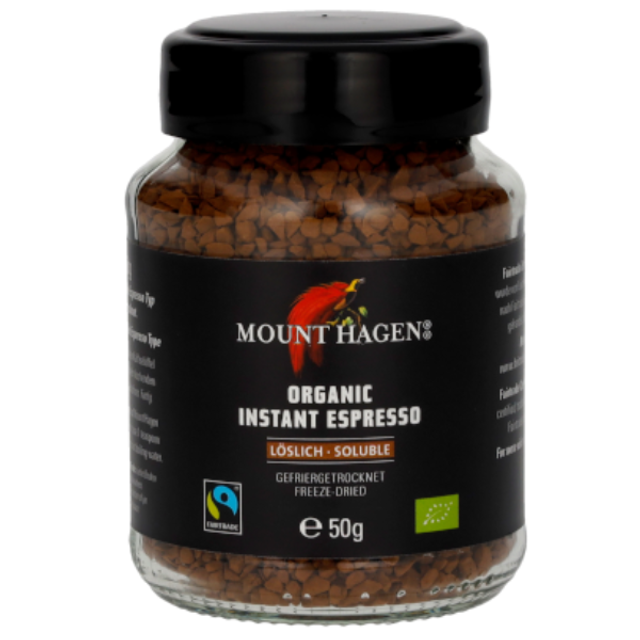 Mount Hagen Instant Espresso 50g Glas