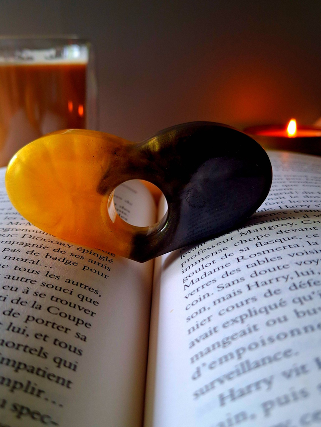 Bague de lecture Coeur - Book Holder artisanal