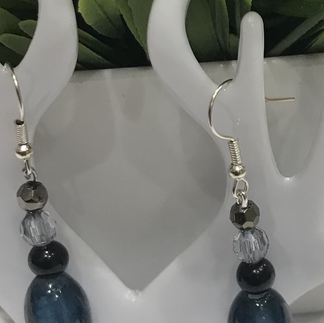 Blue Dangling Earrings- BDE2563