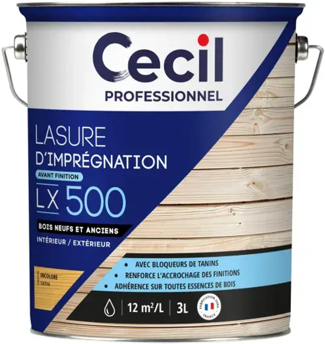 CECIL PRO LX500 Imprégnation Incolore 3 L