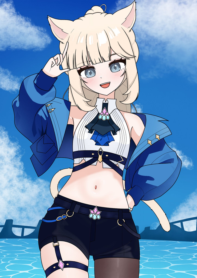 Illustration Homu Summer Streetwear [A4]