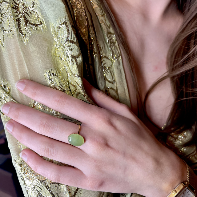 Bague Aventurine verte