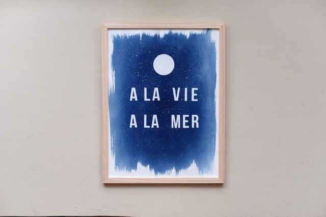 Affiche A la vie à la mer - 30x40 cm 
