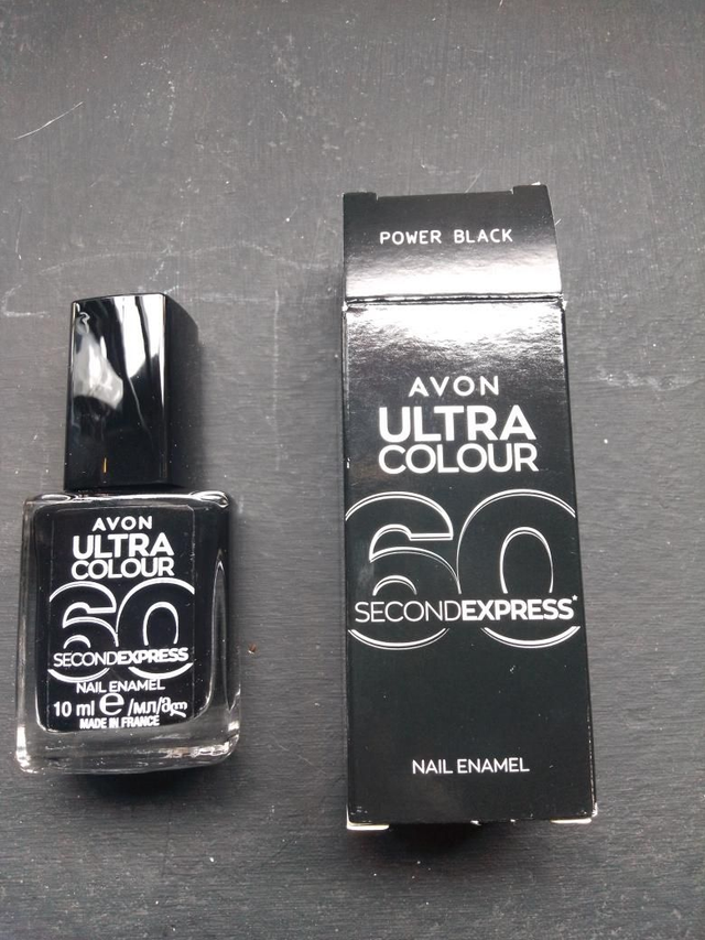 Avon Ultra Colour Power Black Nail Enamel/Varnish 
