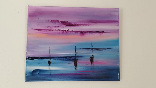 tableau abstrait coloré– art contemporain oeuvre originale signée