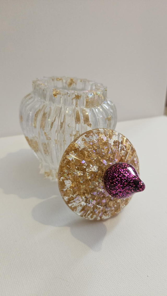 Handmade Resin Trinket Jar