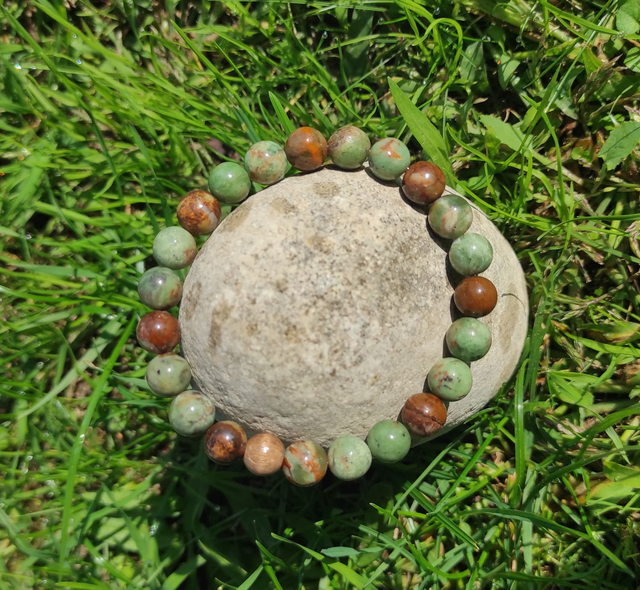 Bracelet opale verte