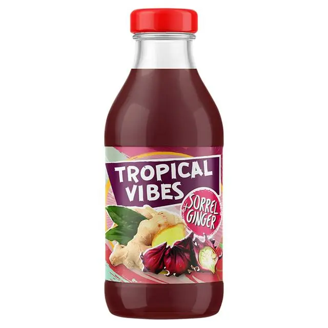 Tropical Vibes drink - Sorrel and Ginger 