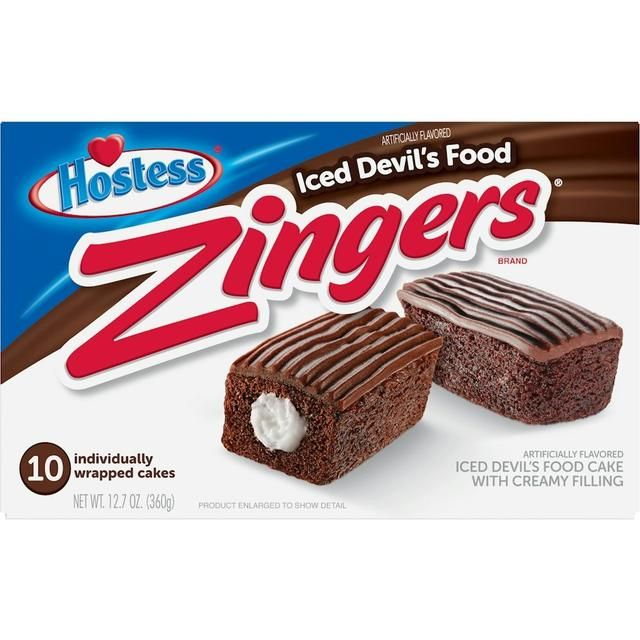 Hostess Zingers Iced Devil's Food Cake 