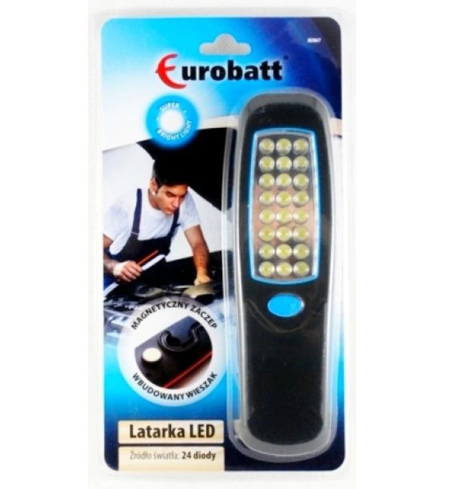 Lampe d'atelier 24 LED avec crochet et aimant