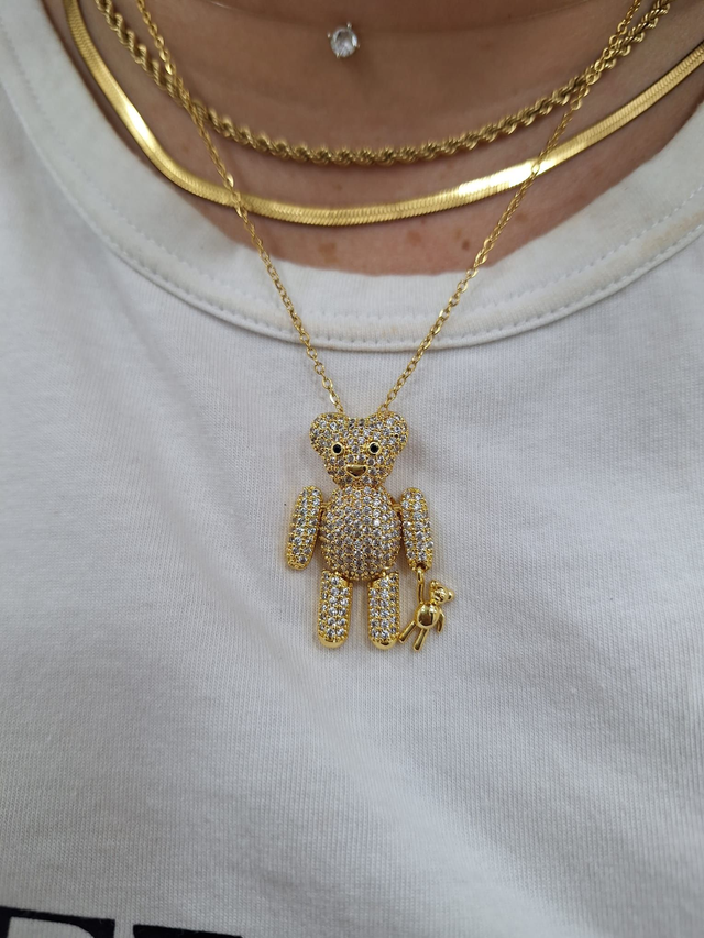 Orsetto Zirconato - Acciaio Inossidabile 