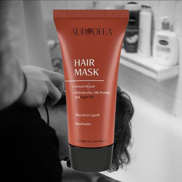 Aurodhea Hair Mask with Keratin, Silk Proteins & Argan Oil – 30ML | Nourishing & Shampoo 