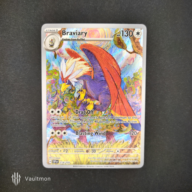  Braviary 214/191  Surging Sparks Illustration Rare
