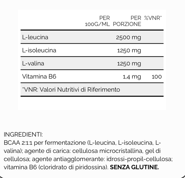 BCAA 1000 + B6 100 CPS