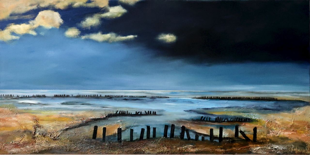 Joke Ket "Uit het vuur der aarde" 40x80