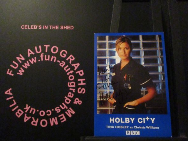 Tina Hobley (Chrissie Williams) Authentic Autographed Holby City 6x4 Cast Card