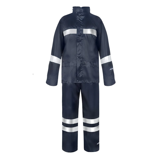 Traje Para Lluvia Activex Color Azul C/Cinta Reflectante
