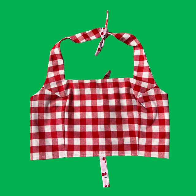 Crop top reversible "Cherry" - M