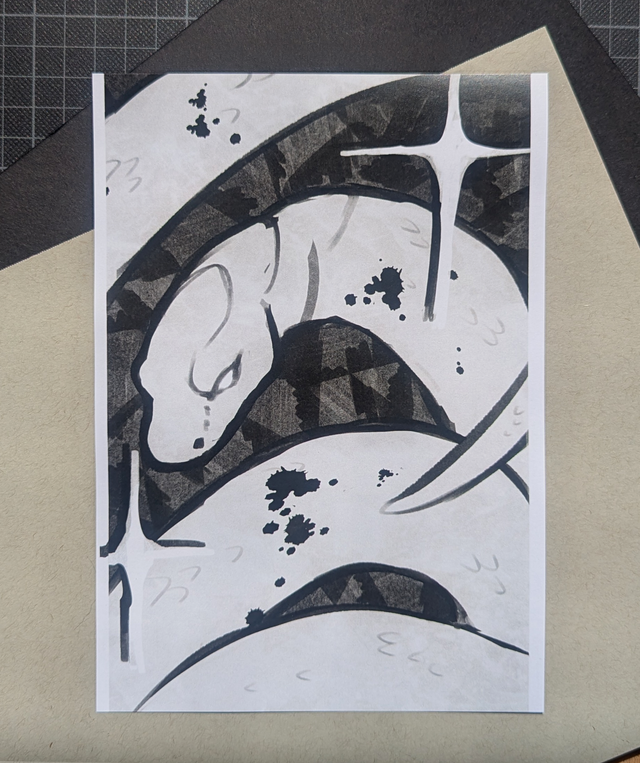 Monochrome Glare Print